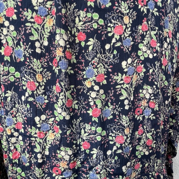 Vintage Dress To Kill Jane Mohr Floral Navy Floral Dress Cottagecore Grannycore - Picture 11 of 16